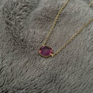 Avon purple rhinestone neckless